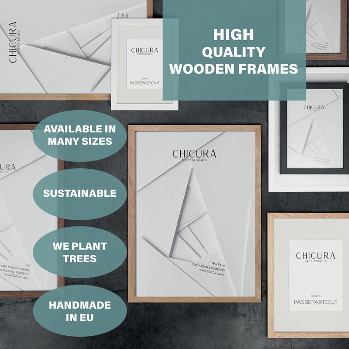 Actual product image ChiCura Wooden Frame - Acrylic (A3)