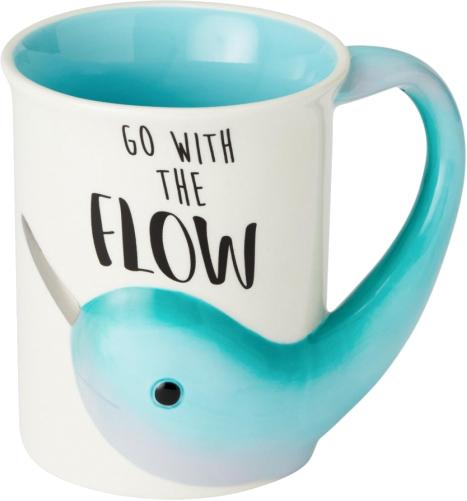 Actual product image Enesco Narwhal Flow Sculpted Mug (1 x)