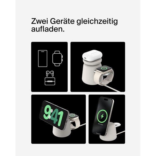 Produktbild Belkin BOOST Charge PRO 15W mag. Lad.Qi2 2in1 sand WIZ027vfH37 (15 W)
