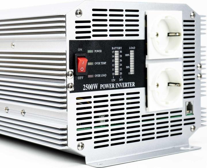 Produktbild President Spannungswechselrichter 2500W 12V-230V, modifizierte Sinuswelle, USB-Anschluss, Fernbedien