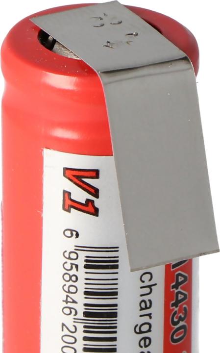 Immagine prodotto AccuCell Batteria IMR 14430 con etichetta a saldare a forma di U (1 pz., 600 mAh, Accumulatore di carica elettrica)