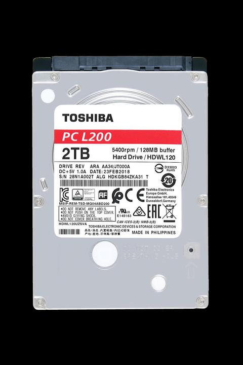 Actual product image Toshiba L200 (2 TB, 2.5", SMR)