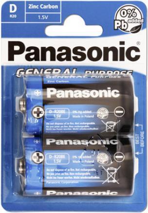 Produktbild Panasonic Batterie Heavy Duty Mono D LR20 (2 St.) (2 Stk., D)