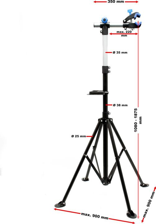 Produktbild Wiltec E-Bike Reparaturständer 360° bis 30kg Pedelec Montageständer Fahrrad
