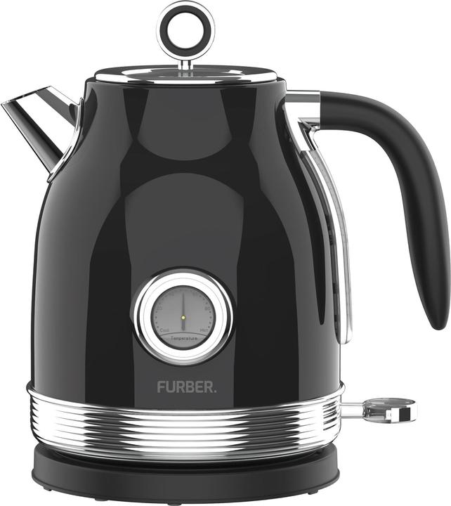 Actual product image Furber Kettle 1.7 l, Glossy Black (1.70 l, EU plug)