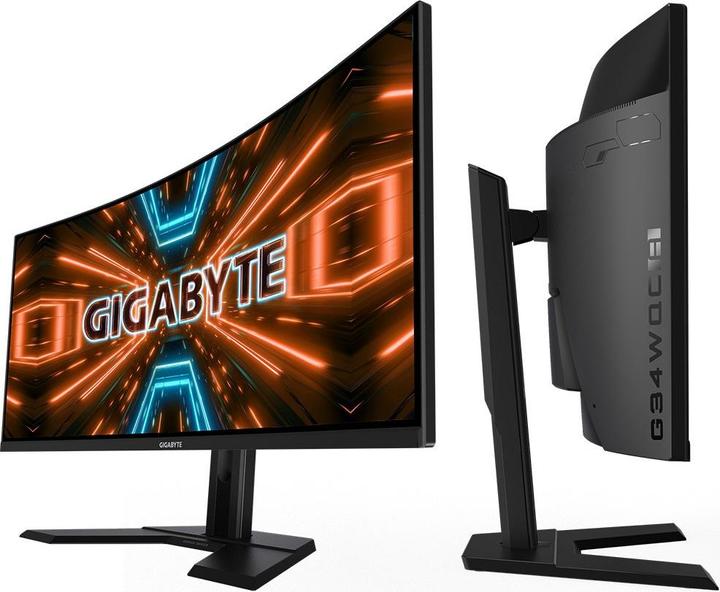 Actual product image Gigabyte G34WQC A (3440 x 1440 pixels, 34")