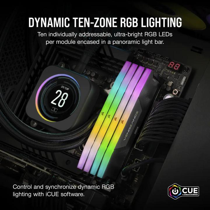Produktbild Corsair Vengeance (2 x 16GB, 6400 MHz, DDR5-RAM, DIMM)