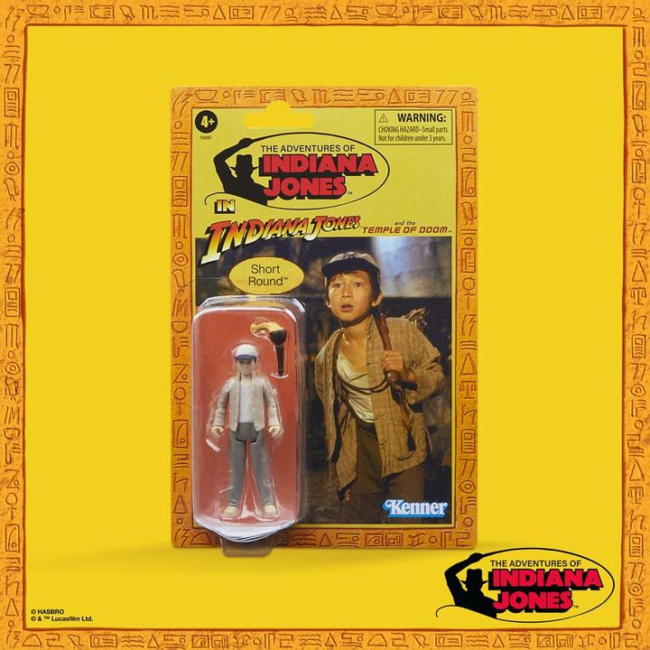 Actual product image Hasbro Indiana Jones Retro Collection figurine Short Round (Temple maudit) 10 cm