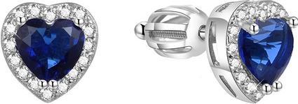 Beneto Glittery heart earrings AGUP1487S (L)