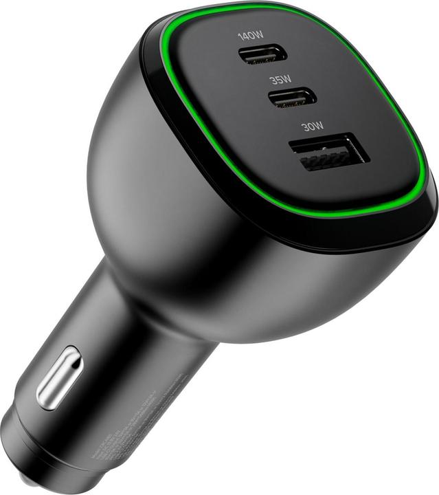 Alogic Lagegerät Auto 165W 2xUSB-C+1xUSB-A + 240W Kabel 1m