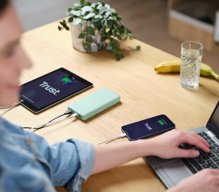 Immagine prodotto Trust POWER BANK USB 20000MAH/PRIMO BLU 25026 (20000 mAh, 15 W, 74 Wh)