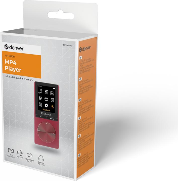 Actual product image Denver MP-1820R Red (4 GB)