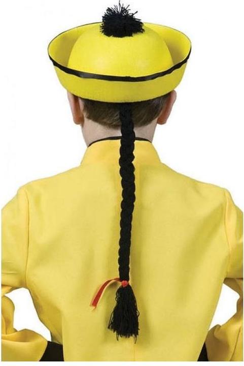 Produktbild Fasnacht Chinesen Cap mit Zopf