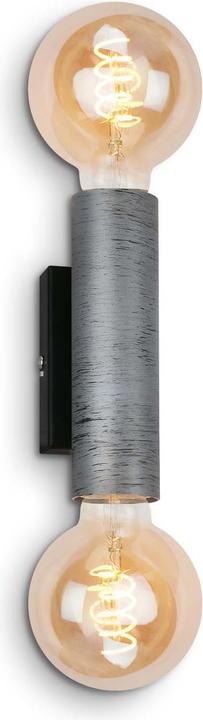 Immagine prodotto Briloner Lampada da parete, argento antico/nero, 2xE27/max.10W (E27)