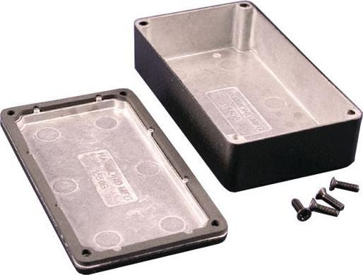 Produktbild Hammond Wasserdichtes Druckgussgehäuse 1550 114.5x64x30.1mm Aluminium, Druckguss Schwarz IP66 (Gehäuse)