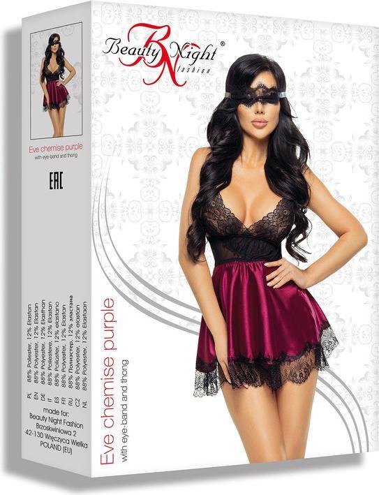 Produktbild Beauty Night BN Eve chemise purple S/M (S/M)