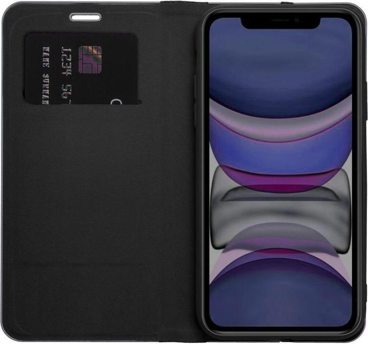 Actual product image OEM Book case LUNA Book Carbon for IPHONE 16 Pro Max black (Apple iPhone 16 Pro Max)