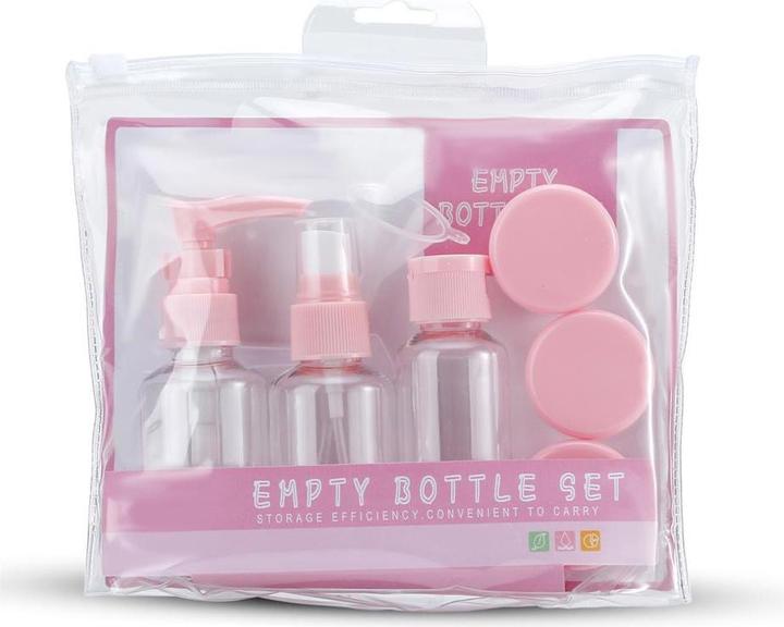 Intirilife Flaschen Set in ROSA TRANSPARENT