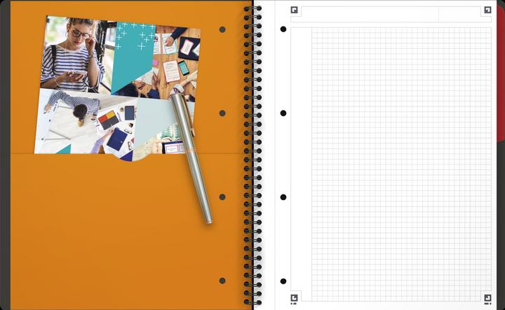 Actual product image Oxford Activebook (A4, Checked, Soft cover)