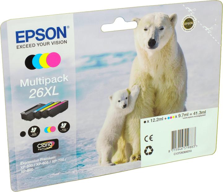 Image du produit Epson 26XL Claria Premium Multipack (M, CF, Y, C)
