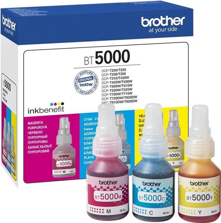 Brother Tusz Zestaw CMY BT5000 Oryginał (BT5000CLVAL) (M, C, Y)