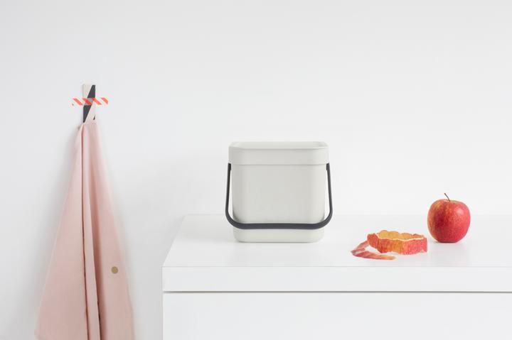 Actual product image Brabantia Compost bin Sort & Go 6 l, light gray (6 l)
