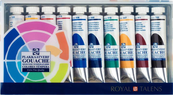 Image du produit Talens 08PS410 10 couleurs (Multicolore, 20 ml)
