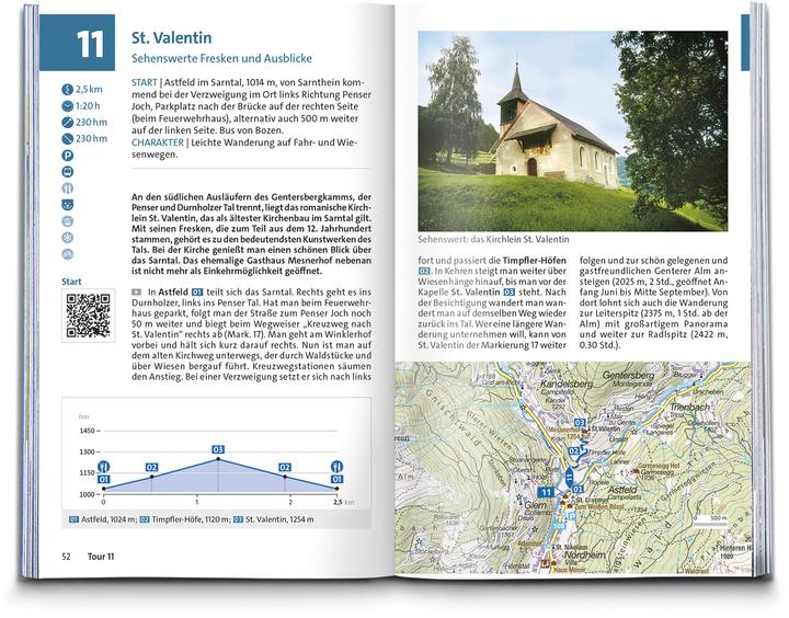 Produktbild Wanderführer Bozen, Sarntal, Ritten, Eppan, Kalterer See, Seiser Alm, Rosengarten, 55