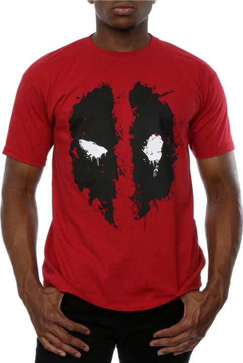 Actual product image Deadpool Mens Splat Face Cotton T-Shirt (XL)