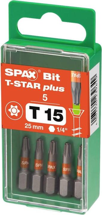 Immagine prodotto Spax Inserti per avvitatori ® (T 15)