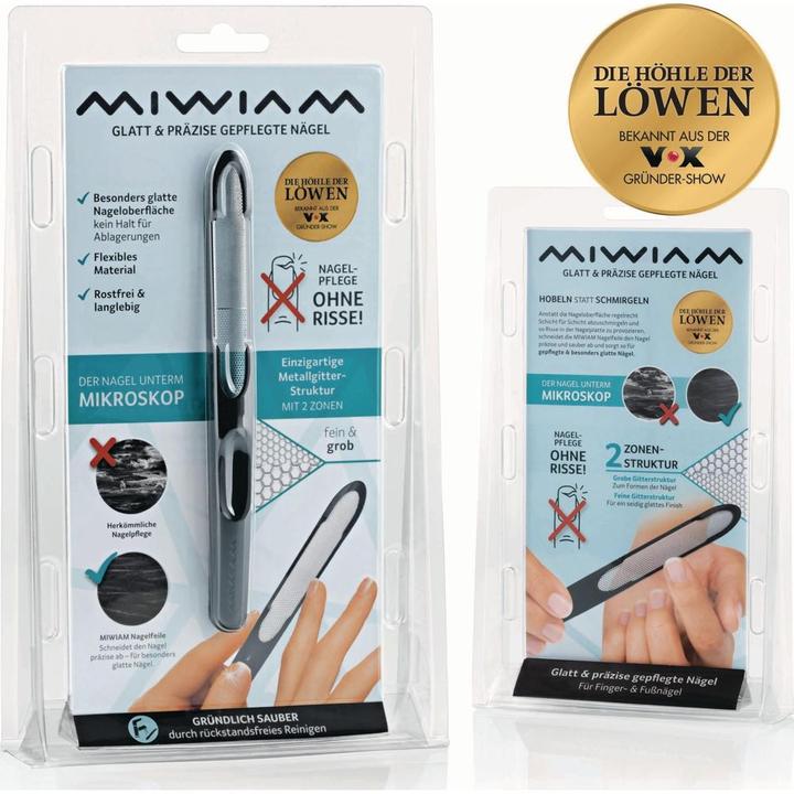 Produktbild Miwiam Nagelfeile 18.5 cm schwarz