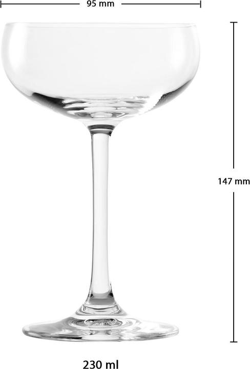 Produktbild Stölzle Sektschalen Jive (23 cl, 6 Gläser, Sektgläser)