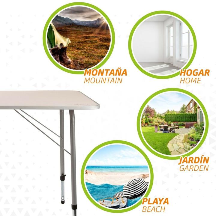 Produktbild Aktive Tisch Biegsam Camping 80 x 69 x 60 cm