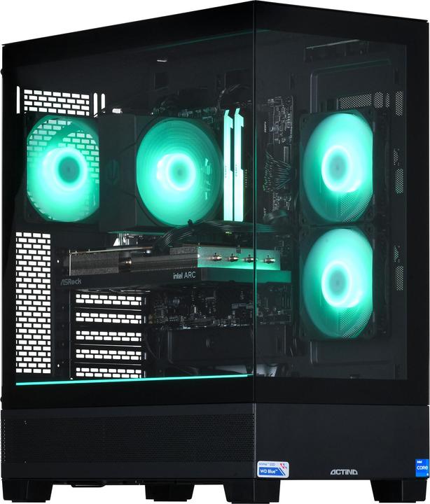 Actual product image Actina Gaming GameOn (Intel Core i5-12400F, 32 GB, 1000 GB, Arc A580)