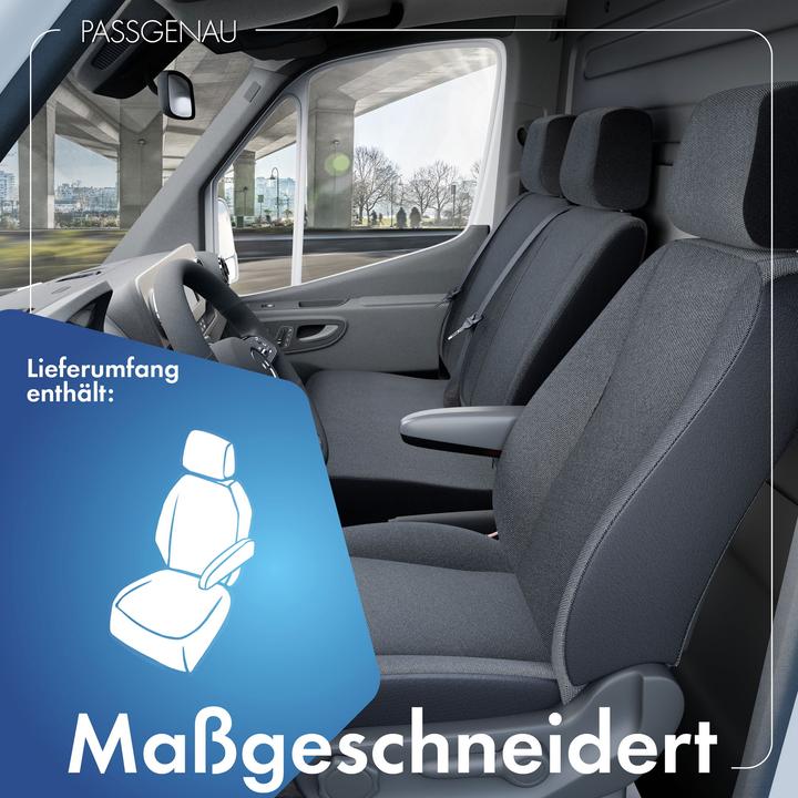 Immagine prodotto Walser Coprisedili per Fiat Doblo 2 sedile singolo passeggero anteriore in poliestere BJ 2010 oggi