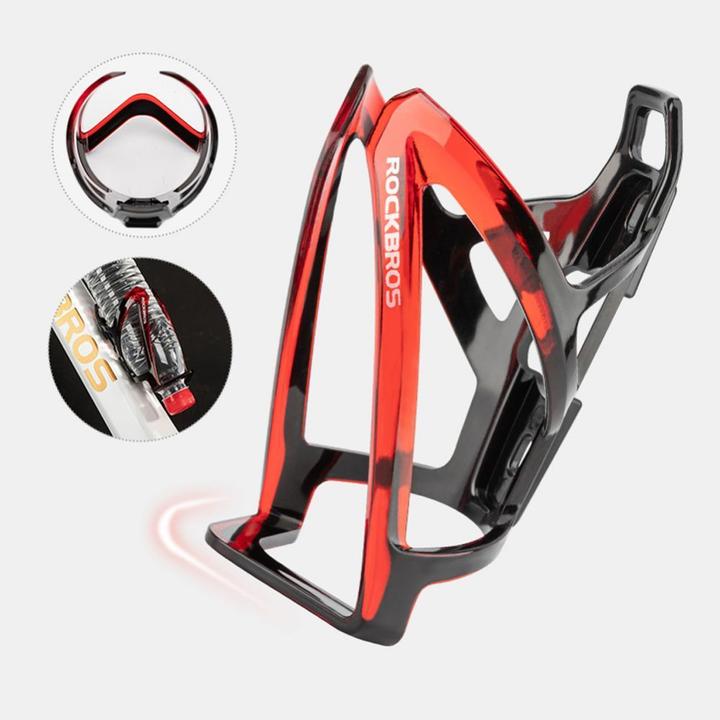 Produktbild Rockbros FK338 Fahrradhalter für Wasserflasche – Schwarz und Rot