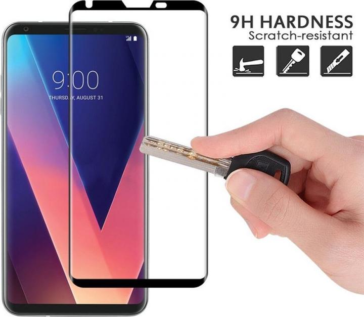 Image du produit Screenguard LG V30 Full Screen Protection en verre blindé 2.5D 9H (1 pièce(s), LG V30)
