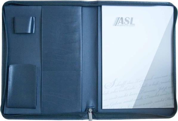 Image du produit ASL Porte-bloc Kabana cuir de vachette bleu (A4, 1 x)