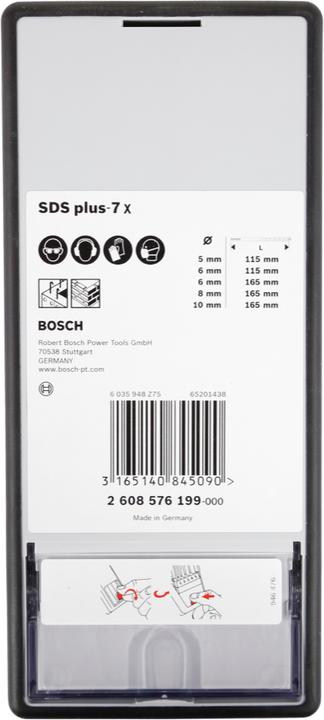 Produktbild Bosch Professional Zubehör Hammerbohrer-Set (5 mm, 6 mm, 8 mm, 10 mm)