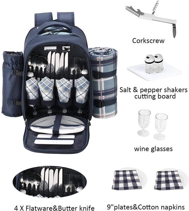 Produktbild Eono Picknickrucksack (Blau)