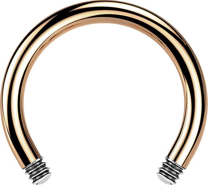 Produktbild Star Piercing Micro Circular Barbell-Stab rosegold (ohne Messing, Chirurgenstahl 316L)