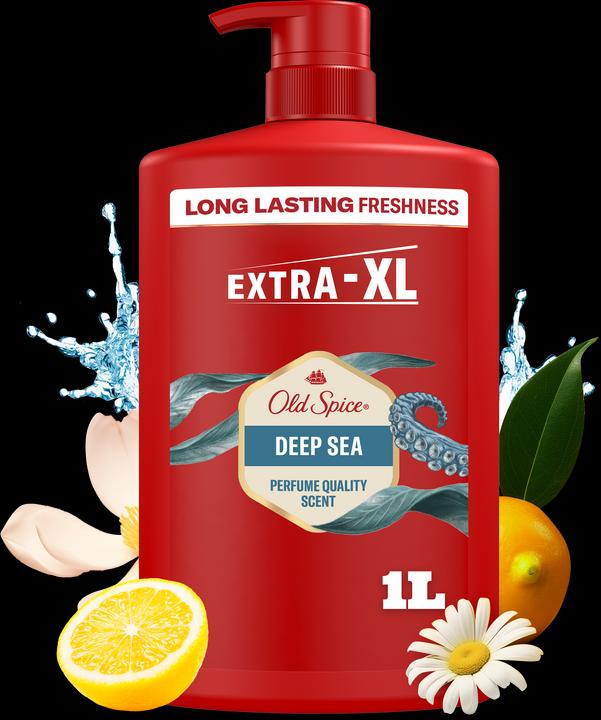 Actual product image Old Spice Shampoo & Body Wash Deep Sea Hair Shampoo (1000 ml, Liquid shampoo)