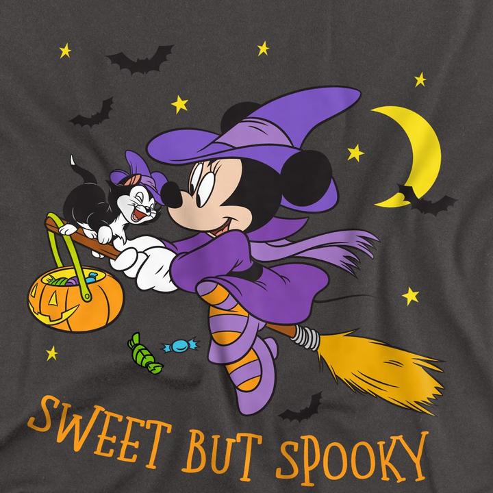 Actual product image Disney Unisex Adult Spooky Witch Minnie Mouse T-Shirt (L)