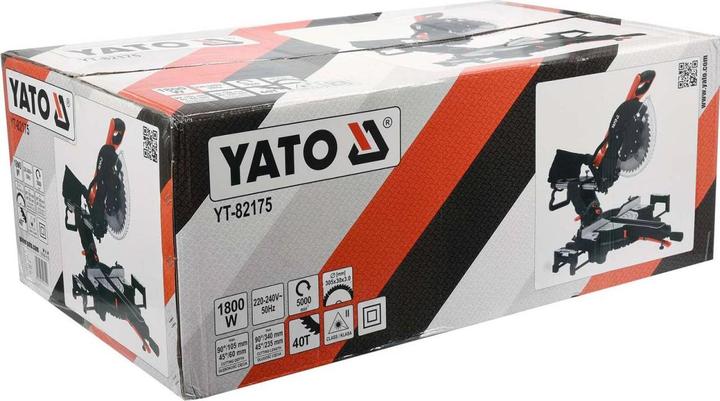 Produktbild Yato Profi Kapp- und Gehrungssäge mit Laser | 1800 Watt | 305mm | 40T | 30mm | YT- 82175
