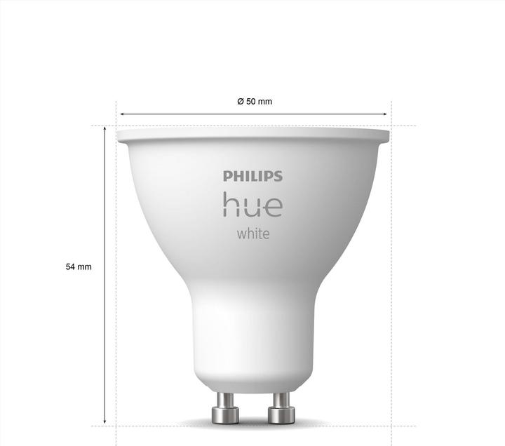 Actual product image Philips Hue White BT (GU10, 5.20 W, 400 lm, 2 x, F)