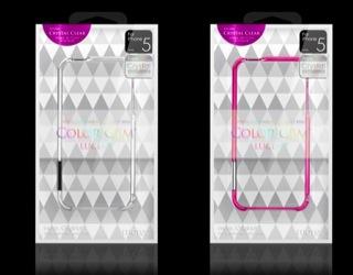 Produktbild more. Color Gem Lucent Bumper für iPhone 5/5S/SE Purple (Apple iPhone 5s, Apple iPhone 5)