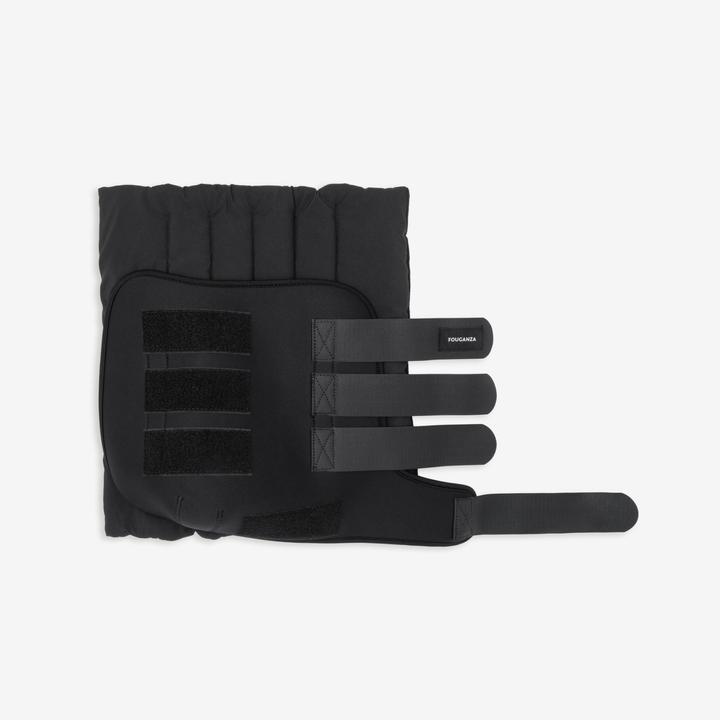 Actual product image Fouganza Resting bandages 2-pack with pads horse/pony black