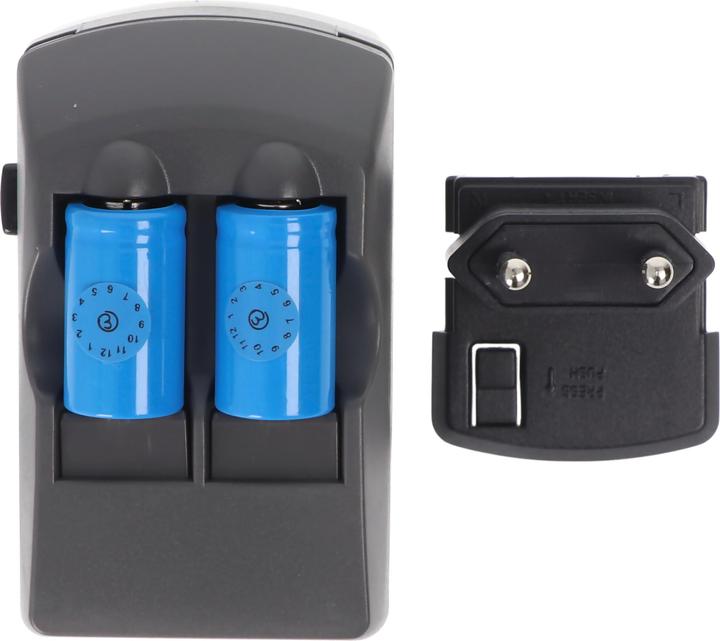Immagine prodotto AccuCell CR2 caricatore Li-ion, CR-2 caricatore incl. 2x CR2 batteria ricaricabile