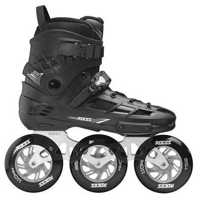 Roces - Ego TIF 3x110 - Volwassenen - Skeelers - Zwart - Zilver - 41 (41)