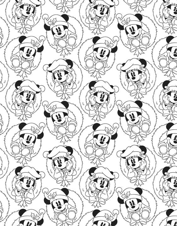 Actual product image Panini Disney: Christmas colouring pad: 40 festive motifs to colour in